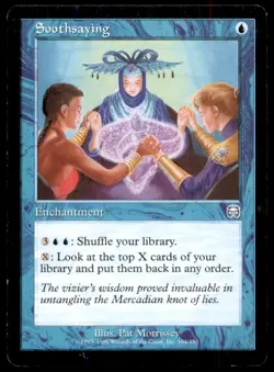 MTG Soothsaying LP Light Play The List [1182] - Image 1
