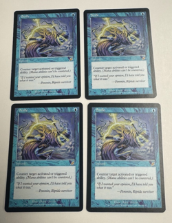 MTG TORMENT STIFLE RARE 4 4X PLAYSET NM / SP - Image 1