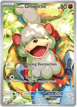 Pokemon TCG | Hisuian Growlithe #181 Twilight Masquerade (NM) - Image 1