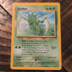 Pokemon Scyther 46/75 Neo Discovery Regular LP - Image 1