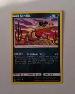 Sandile 114/214 (Common) – Pokemon Unbroken Bonds 2019. Mint Condition. - Image 1