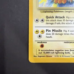 Pokemon TCG 1999 Jungle Jolteon 4/64 Holo Rare Unlimited Vintage English LP - Image 3