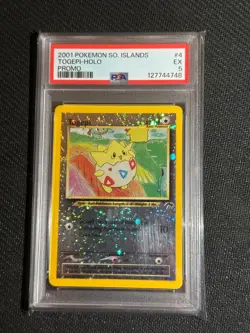PSA 5 Togepi Holo 4 Pokemon 2001 - Image 1