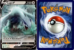 LUGIA V 138/195 HOLO V RARE SILVER TEMPEST POKEMON NM - Image 3