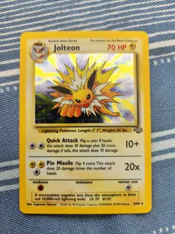 Pokemon TCG Jungle Unlimited 4/64 Jolteon Holo Rare - Image 1