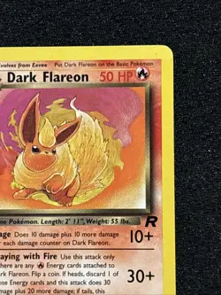 2000 Pokemon Dark Flareon 1st Edition 35/82 Team Rocket - NM - Image 4