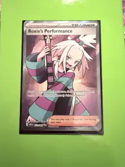 Pokemon TCG Roxie's Performance 112/086 Chaos Rising Full Art Holo NM - Image 1