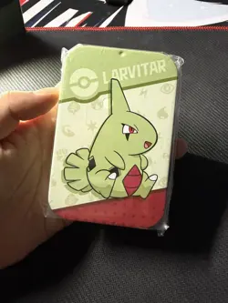 Larvitar Pokemon Chinese Exclusive Damage Counter Storage mini tin Box - Image 1