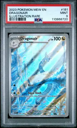 2023 POKEMON MEW EN-151 ILLUSTRATION RARE #181 DRAGONAIR PSA 9 - Image 1