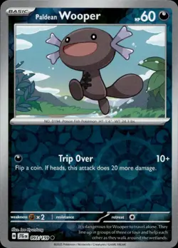 Paldean Wooper 093/159 Common Journey Together Pokemon Reverse Holo - Image 1