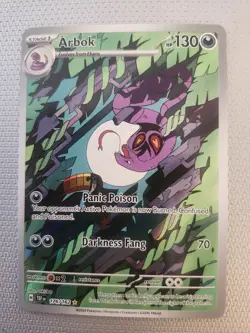 Arbok 176/162 Illustration Rare Temporal Forces Pokemon Near Mint - Image 1