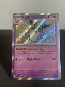 Wigglytuff 147/091 Shiny Rare Paldean Fates Pokemon Near Mint - Image 1