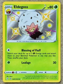 POKEMON SHINING FATES ELDEGOSS SHINY VAULT HOLO RARE SV011/SV122 NM+ - Image 1