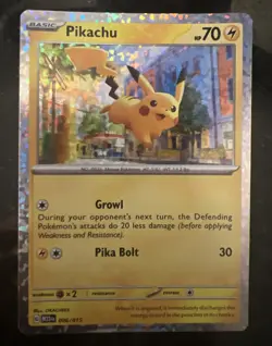 Pikachu 006/015 M23 McDonald’s Match Battle Holo Rare Promo Pokemon TCG 2023 NM - Image 1