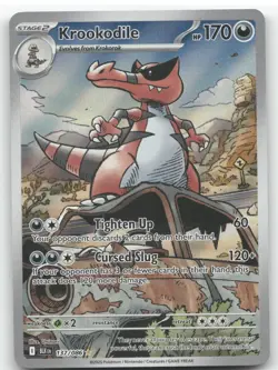 2025 Scarlet & Violet Black Bolt Krookodile Secret Rare #137/086 - Image 1