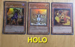 Vintage 1996 YuGiOh Cards Holo Common Mixed Lot of 102 Fair Condition - Image 1