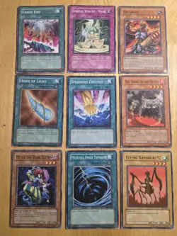 Vintage 1996 YuGiOh Cards Holo Common Mixed Lot of 102 Fair Condition - Image 2