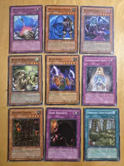 Vintage 1996 YuGiOh Cards Holo Common Mixed Lot of 102 Fair Condition - Image 3