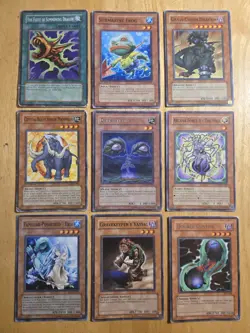 Vintage 1996 YuGiOh Cards Holo Common Mixed Lot of 102 Fair Condition - Image 5