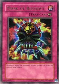 Yugioh! HP Mask of Restrict - LON-018 - Ultra Rare - Unlimited Edition Heavily P - Image 1
