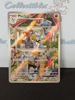 Pokemon 151 IR Rare Holo Machoke Full Art 177/165 Trading Card - Image 1