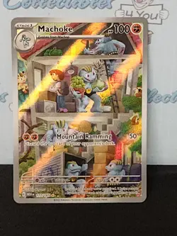 Pokemon 151 IR Rare Holo Machoke Full Art 177/165 Trading Card - Image 5