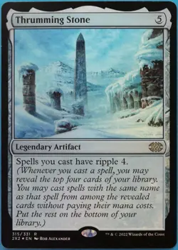 Thrumming Stone FOIL Double Masters 2022 NM Rare MTG CARD (ID# 518209) ABUGames - Image 1
