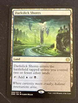 1x Darkslick Shores (250) Phyrexia: All Will Be One LP MTG Magic x1 MKE - Image 1