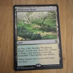 Windswept Heath Khans of Tarkir Fetch Land Rare MTG LP - See Pictures - Image 3