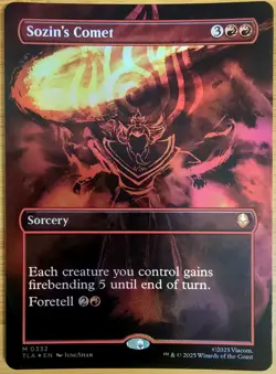 X 1 Sozins Comet NM-M FOIL BORDERLESS TLA 332 MTG Magic The Gathering - Image 2