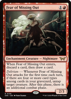 Fear of Missing Out [Duskmourn: House of Horror] Foil Near Mint - Image 1