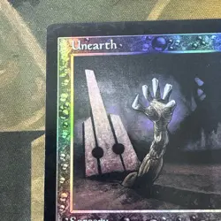 Unearth -- MTG (NM Quality FOIL) - Urza's Legacy - See pics - Image 4