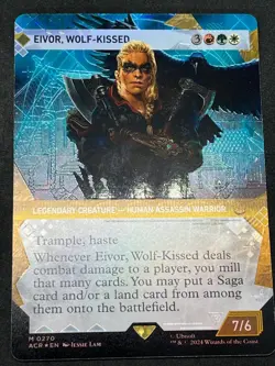 MTG Eivor, Wolf-Kissed Assassin's Creed Showcase Textured Foil Mythic 0270 - Image 1