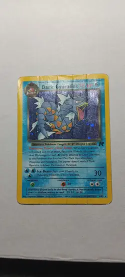 Pokemon TCG Dark Gyarados 8/82 Team Rocket Holo Unlimited DMG - Image 1