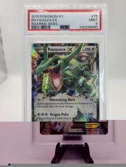 Pokemon 2015 Roaring Skies Rayquaza EX Holo Ultra Rare 75/108 PSA 9 - Image 1