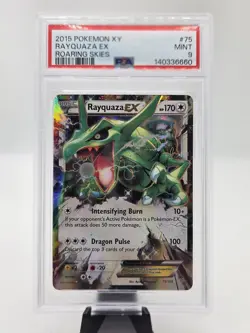 Pokemon 2015 Roaring Skies Rayquaza EX Holo Ultra Rare 75/108 PSA 9 - Image 4