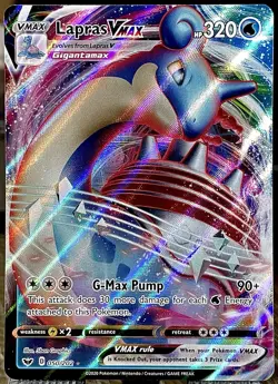 Lapras VMAX 050/202 Holo VMAX Rare Sword & Shield Pokemon NM - Image 1