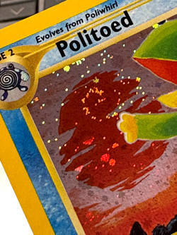 Politoed 8/75 Holo Rare Neo Discovery Unlimited Pokemon Card. SWIRL NM Card - Image 4