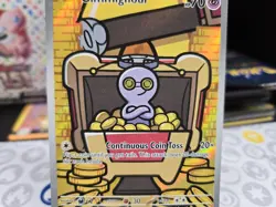Pokemon TCG - SV - Paradox Rift - Gimmighoul 198/182 - IR - NM - Image 3