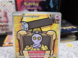 Pokemon TCG - SV - Paradox Rift - Gimmighoul 198/182 - IR - NM - Image 4