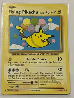 Flying Pikachu 110/108 Secret Rare Evolutions Pokemon Near Mint - Image 1