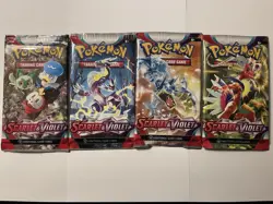 Pokemon TCG Scarlet and Violet Base- Art Set- Booster Pack Factory Sealed (4pk) - Image 1