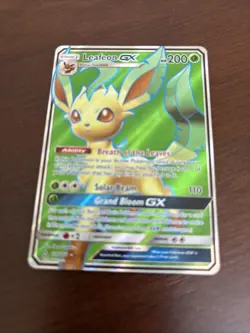 Pokemon TCG Leafeon GX 139/156 SM-Ultra Prism Full Art GX Holo Ultra Rare - Image 1