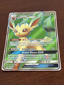 Pokemon TCG Leafeon GX 139/156 SM-Ultra Prism Full Art GX Holo Ultra Rare - Image 2
