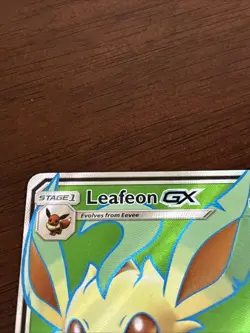 Pokemon TCG Leafeon GX 139/156 SM-Ultra Prism Full Art GX Holo Ultra Rare - Image 3