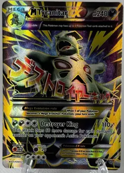 Pokemon Mega Tyranitar EX Ultra Rare Full Art 92/98 XY Ancient Origins Lp/Nm - Image 2