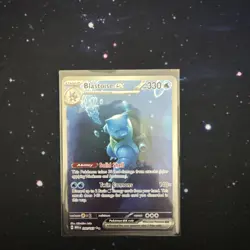Pokemon TCG Blastoise EX 200/165 Holo Special Illustration Rare 151 SIR - Image 1