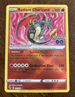 Pokemon GO RADIANT CHARIZARD 011/078 Holo 2022 Pokemon TCG MINT! - Image 1
