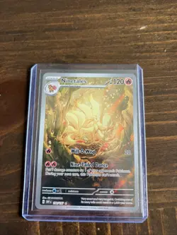 Pokemon Ninetales Holo TCG Card 199/197 Sv03: Obsidian Flames - Image 1