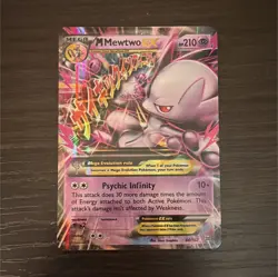 The Pokemon Company M Mewtwo EX 64/162 Breakthrough Ultra Rare Holo ENG 2015 - Image 1